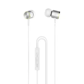 Проводные наушники Hoco M42, mini jack 3.5 mm, серебристый