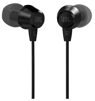 Проводные наушники JBL C50HI, jack 3.5 мм, черный (JBLC50HIBLK)