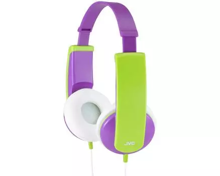 Проводные наушники JVC HA-KD5, Jack 3.5mm, фиолетовый/зеленый (HA-KD5-V-EF)