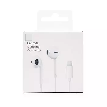 Проводные наушники org EaePods, Lightning, белый (221492)