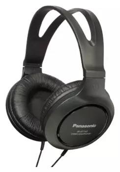 Проводные наушники Panasonic RP-HT161, jack 3.5 мм, черный (RP-HT161E-K)