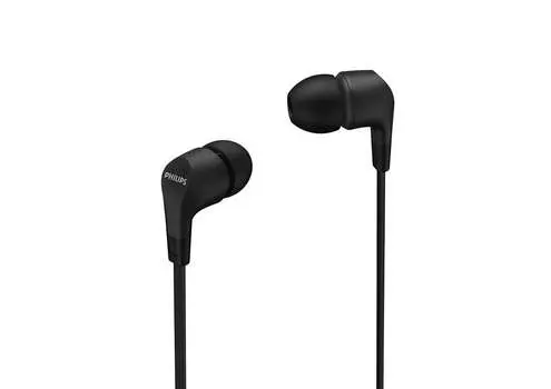 Проводные наушники Philips TAE1105BK/00, jack 3.5 мм, черный