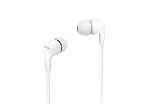 Проводные наушники Philips TAE1105WT/00, jack 3.5 мм, белый