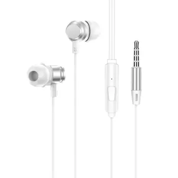 Проводная гарнитура Borofone BM62, Jack 3.5mm, серебристый (BM62)