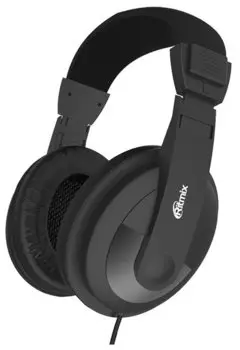 Проводные наушники Ritmix RH-524TV, jack 3.5 мм, черный