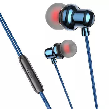 Проводная гарнитура Borofone BM65, Jack 3.5mm, синий (BM65)