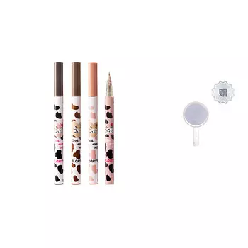 FLORTTE Подводка-фломастер для глаз Eyeliner Pen, набор