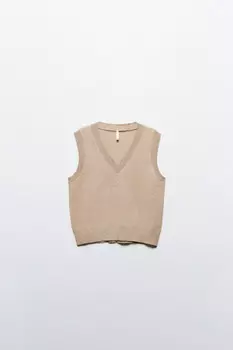 Жилет VEST вязаный с V-образным вырезом