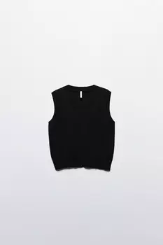 Жилет VEST вязаный с V-образным вырезом