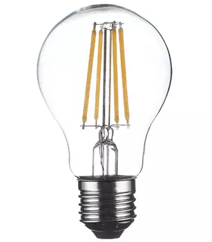 Лампа светодиодная Osram 7 Вт Е27 филаментная груша A60 2700 К теплый свет 230 В