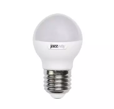 Лампа светодиодная PLED-SP G45 9Вт шар 3000К тепл. бел. E27 820лм 230В JazzWay 2859631A