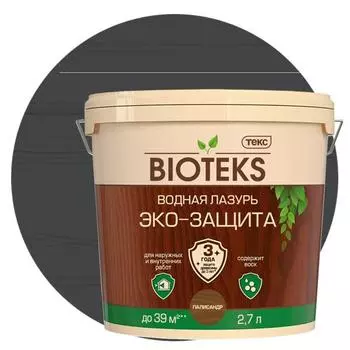 Лазурь водная Текс Bioteks Эко-Защита палисандр 2,7 л