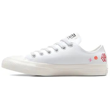 Converse Chuck Taylor All Star Low Летние женские кроссовки с вышивкой Белые чешуйки дракона Красные A10821C 36