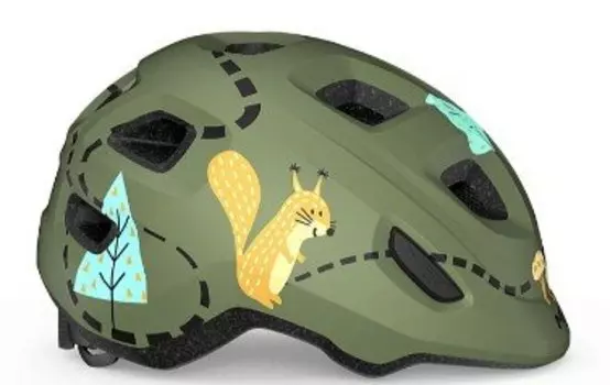 Велошлем детский Met Hooray Green Forest, 2025, 3HM144CE00XSGS1