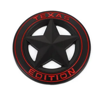 Наклейка с эмблемой на автомобильный значок Texas Edition для Wrangler Compass Grand Cherokee Patriot Liberty Renegade Commander красный/серебряный