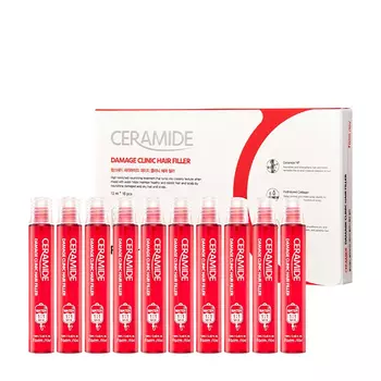 Филлер для волос FarmStay Ceramide Damage Clinic Hair Filler (10 шт.)
