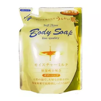 Гель для душа Mitsuei Soft Three Body Soap Milk Proteins (400 мл, рефилл)