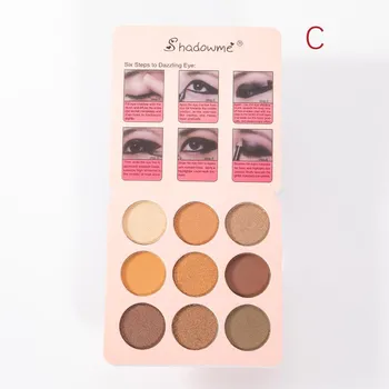 Bling Diamond Metallic Matte Shimmer Палитра теней для век Косметический макияж глаз Мерцающие тени для век A