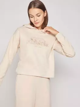 Худи из искусственной замши с капюшоном