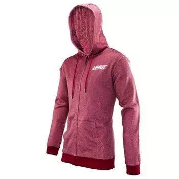Толстовка Leatt Premium Zip Hoodie, Ruby, 2024, 5024400472 (Размер: L, Цвет: Ruby)