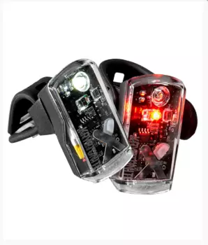 Фонари велосипедные (комплект) Kryptonite AVENUE F-50/R-14 DUAL LED-SET б/р:UNI, 100651852226