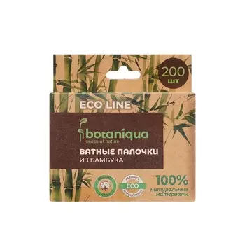 Ватные палочки из бамбука Botaniqua Eco Line 200шт