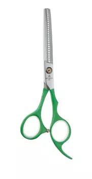 Ножницы парикмахерские филировочные 28 зубцов Colour Step ML55AS-GN