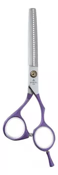 Ножницы парикмахерские филировочные 28 зубцов Colour Step ML55AS-PR