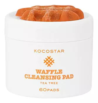 Очищающие пэды для лица с экстрактом чайного дерева Waffle Cleansing Pad 60шт