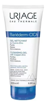 Очищающий гель для лица Bariederm-Cica Gel Nettoyant 200мл