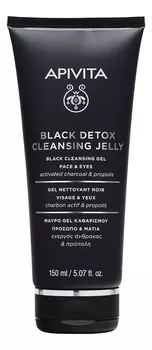 Очищающий гель для лица и глаз Black Detox Cleansing Jelly Activated Charcoal &amp; Propolis: Гель 150мл