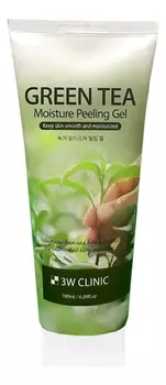 Очищающий пилинг-гель для лица с экстрактом зеленого чая Green tea Moisture Peeling Gel 180мл