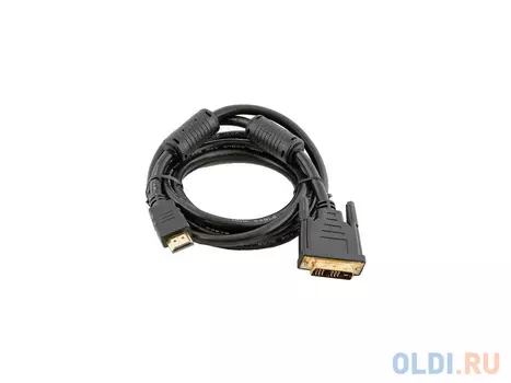 Кабель HDMI-DVI 5.0м VCOM Telecom 2 фильтра CG481F-5M