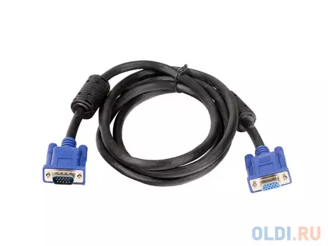 Кабель удлинитель VGA 5.0м VCOM 2 фильтра VVG6460-5MO