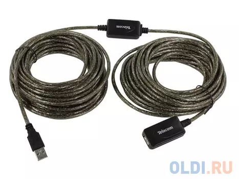Кабель USB2.0-repeater, удлинительный активный <Am--Af 15м, Telecom <TUS7049-15M