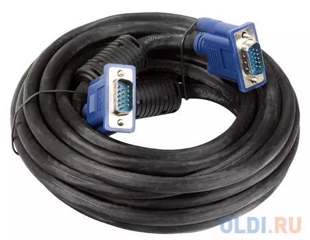 Кабель монитор-SVGA card (15M-15M) 5.0м 2 фильтра VCOM VVG6448-5M
