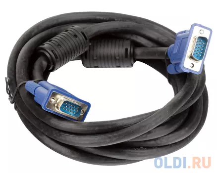 Кабель монитор-SVGA card (15M-15M) 3.0м 2 фильтра VCOM VVG6448-3M