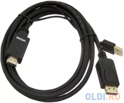 Кабель-переходник HDMI(M) +USB---> DP(M) 4K*30Hz 1.8M, VCOM