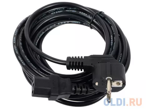 Кабель компьютер-розетка 220V (EURO) <VDE 3G*0,75mm2 VCOM {CE021-CU} 5м