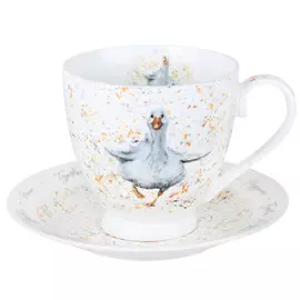 чашка с блюдцем QUINSBERRY Goose 440мл фарфор