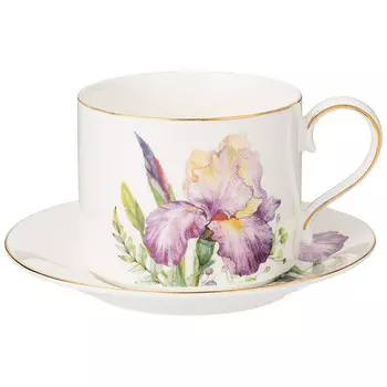 чашка с блюдцем LEFARD Irises 260мл фарфор