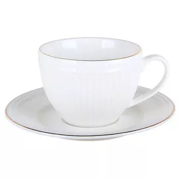 чашка с блюдцем QUINSBERRY Grace 265мл фарфор