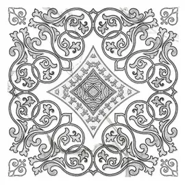 декор напольный 40x40 CLASSIC MARBLE White, белый