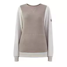 Свитшот в стиле colorblock из фактурного хлопкового флиса