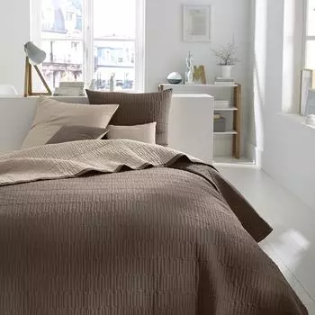 Покрывало aima (laredoute) коричневый 150x150 см.