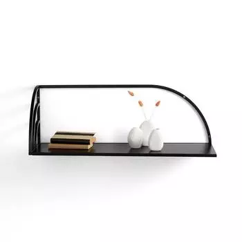 Полка настенная стальная camille (laredoute) черный 80x28x30 см.
