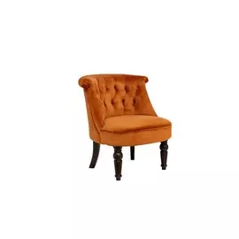 Полукресло терракотовое велюровое (garda decor) оранжевый 46x70x61 см.