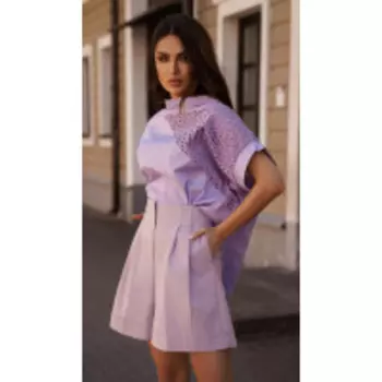 Шорты Vesnaletto-2716 В цвете: Фиолетовый; Размеры: 50,46,48,44,42