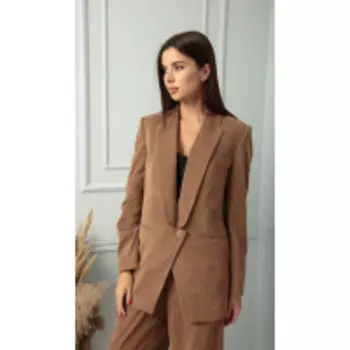 Жакет Sandyna-13828 В цвете: Коричневый; Размеры: 46,54