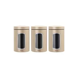 Набор контейнеров с окном Brabantia 1,4л 3пр. (шампань)